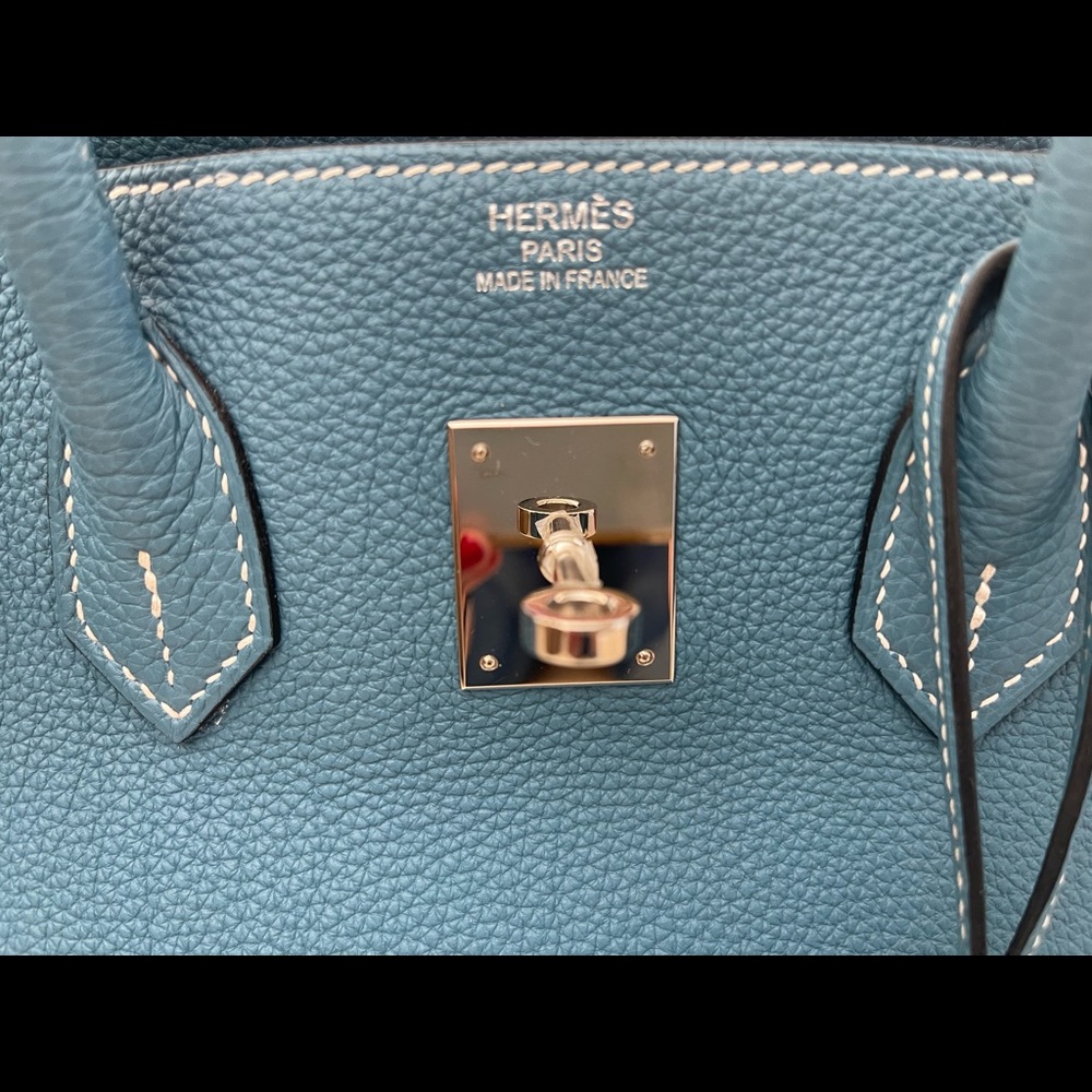 **SOLD** Hermes Togo Birkin 35 Blue Jean PHW - Picture 4 of 14